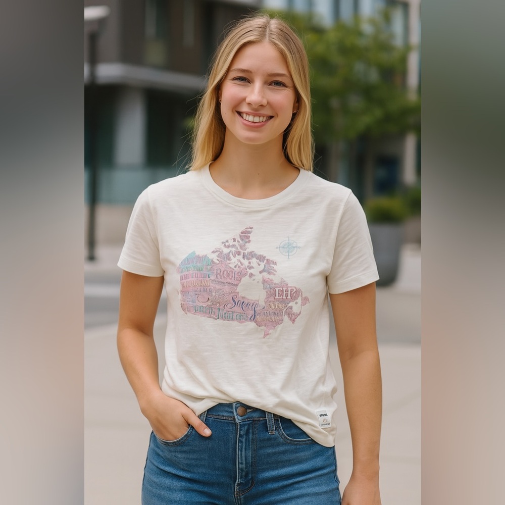 Roots T-shirt - Canada Map - Picture 1 of 9